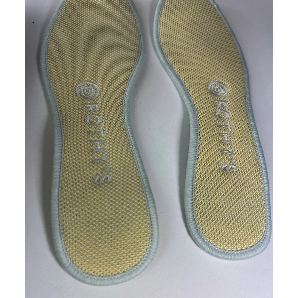 Rothy's Round Toe The Flat Ballet Slip On Knit Shoes Sunshine Yellow Women's 7.5 - Picture 6 of 16